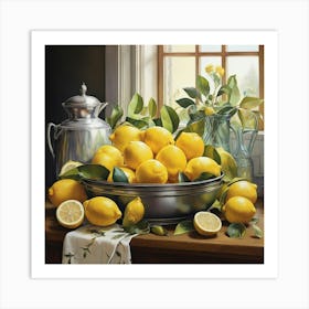 Default Lemons Kitchen Art Print Art Print