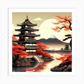 Japanese Castle Art Print