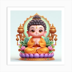 Lord buddha Art Print