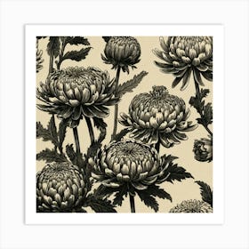 Chrysanthemums 6 Art Print