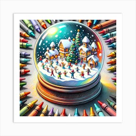 Super Kids Creativity:Snow Globe With Crayons Art Print