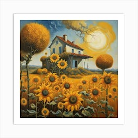 Sunflowers 1 Art Print