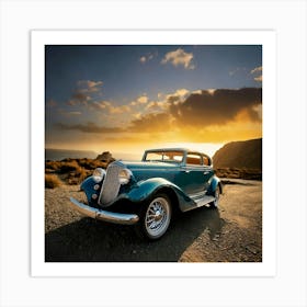 Firefly Timeless Elegance Of A Classic Vintage Car 88781 (5) Art Print