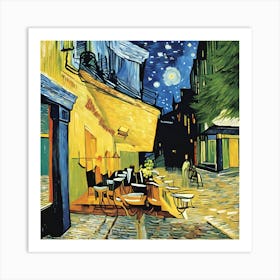 Cafe At Night, Van Gogh Canvas Print Art Print