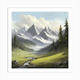 Landscape Painting 1 Art Print