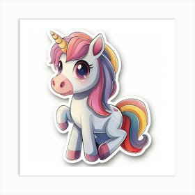 Unicorn Sticker 117 Art Print