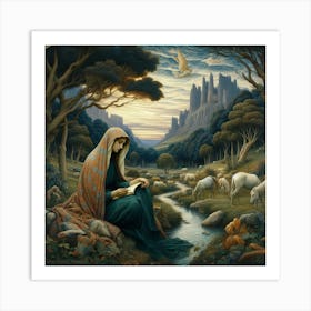 Virgin And Child Art Print