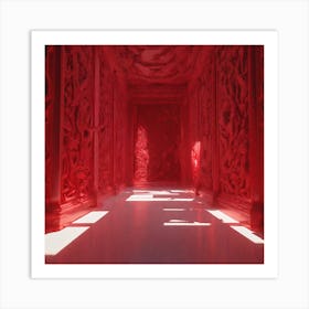 Red Room 1 Art Print