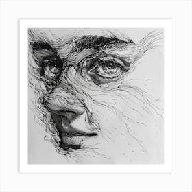 Face Of A Woman 1 Art Print