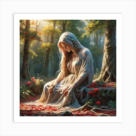 Fairy In The Forest Art Print