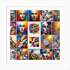 Digital Harmony Art Print