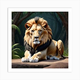 the king of the jungle Art Print