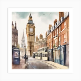 An Illustration Of England London 1 Art Print