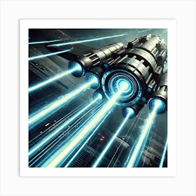 Nova Dart Quick Strike Lasers Focused Converted Art Print