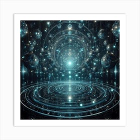 Futuristic Space 2 Art Print