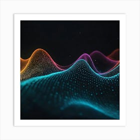 Abstract Wave Pattern 9 Art Print