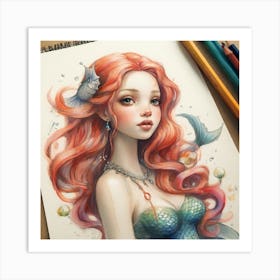 Mermaid 8 Art Print