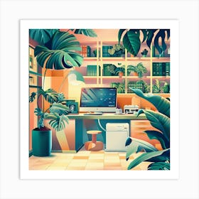 Home Office Art Print