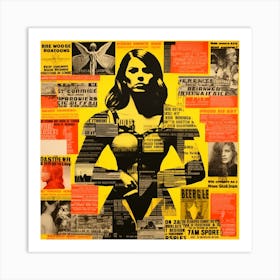 'The Woman In Yellow' 1 Art Print