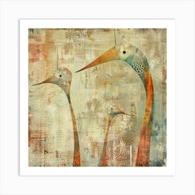 Herons 1 Art Print