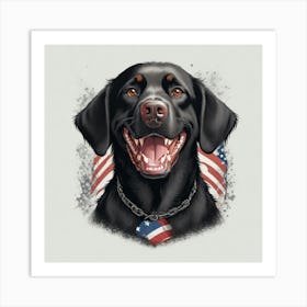 Black Labrador Retriever 3 Art Print