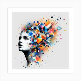 Frau, Gesicht 5 Art Print