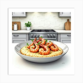 Shrimp And Grits Art Print