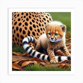 Cheetah Cub Art Print