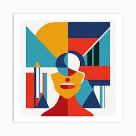 Woman'S Head Art Print