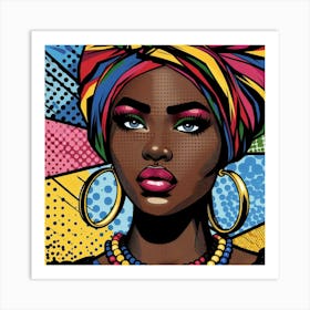 Zuwaira African Pop Art Art Print