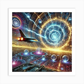 A Vivid Depiction Of Anomaly Bombs, Advanced Weapo Art Print