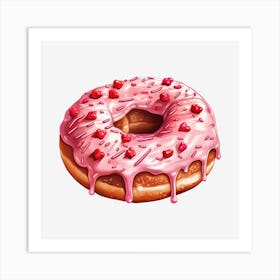 Donut With Icing 1 Art Print