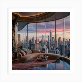 View Of Manhattan Art Print