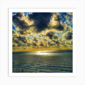 Sunrise Over The Ocean 1 Art Print