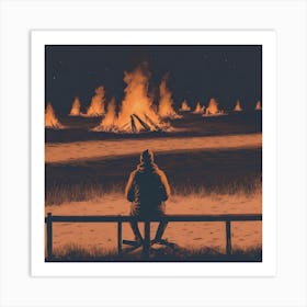 Burn away  Art Print