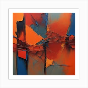 "Not Again".  Abstract Painting Art Print