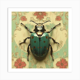 Ceramic vintage beetle Art Print