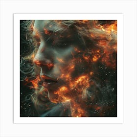 Fire And Flames 1 Art Print