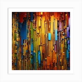 Overlapping colors2 Art Print