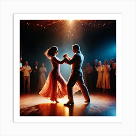 Dancers In A Ballroom Art Print