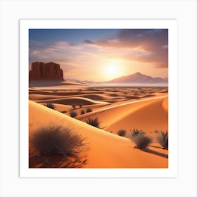 Desert Landscape 112 Art Print