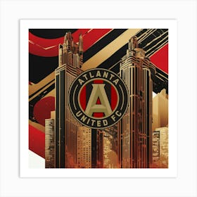 Atlanta United FC Logo Wall Art 5 Art Print