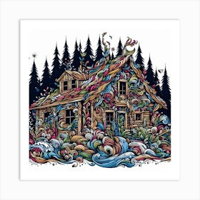 House In The Woods 1 Art Print