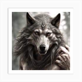 Wolf man Art Print