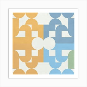 Abstract Geometric Pattern 1 Art Print