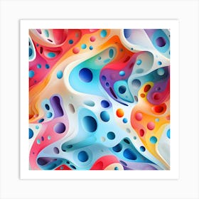 Spectral Swirls Abstract Art Print