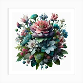 Bouquet Of Flowers 3 Art Print