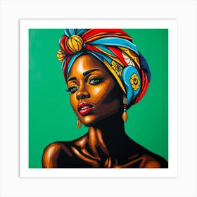 Afro-American Woman Art Print