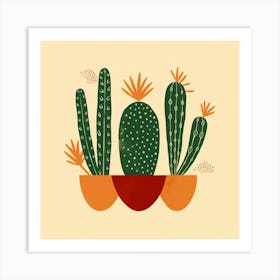 Cactus Illustration Art 34 Art Print