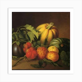 Fruits And Vegetables 1 Art Print